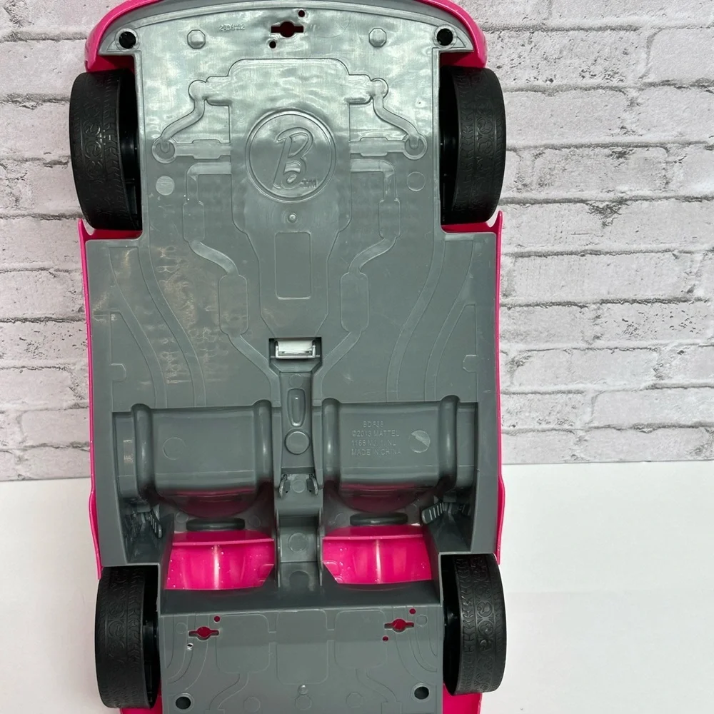 Barbie Hot Pink Convertible Cruiser 2013 BDF38 Glitter Glam Mattel Car
